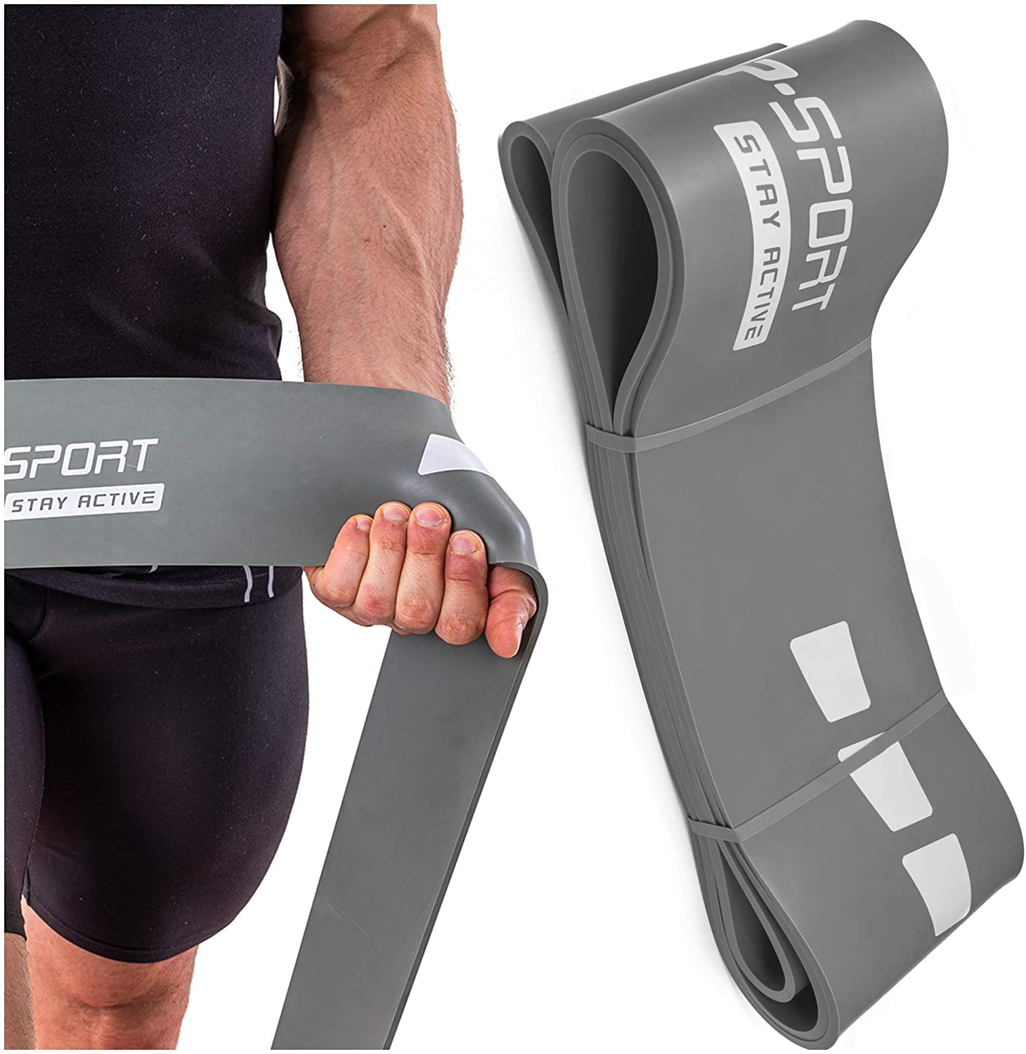 Hop-Sport Fitnessbänder aus Latex verschiedener Widerstand 7 bis 137kg Widerstandsbänder Gymnastikband für Kraft & Fitnesstraining und Muskelaufbau