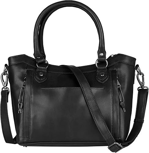 Vista 2 de Lady Conceal Carry Sadie Satchel - Bolso bandolera espacioso con funda universal para pistola y cierre YKK