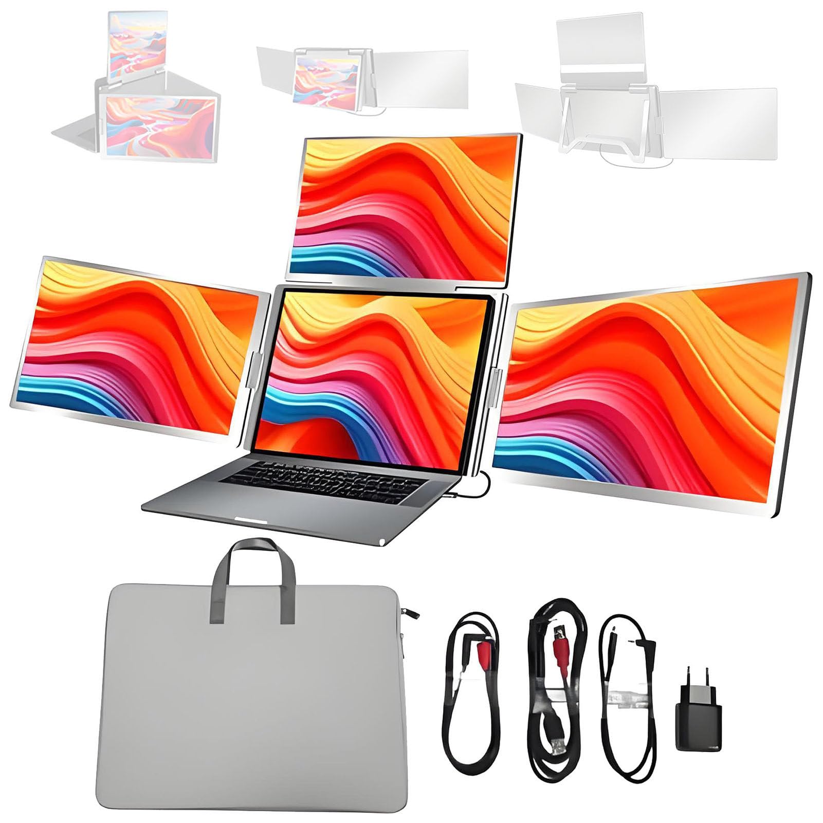 Dodaj 3 Dodatkowe Ekrany do Swojego Laptopa 16‑inch