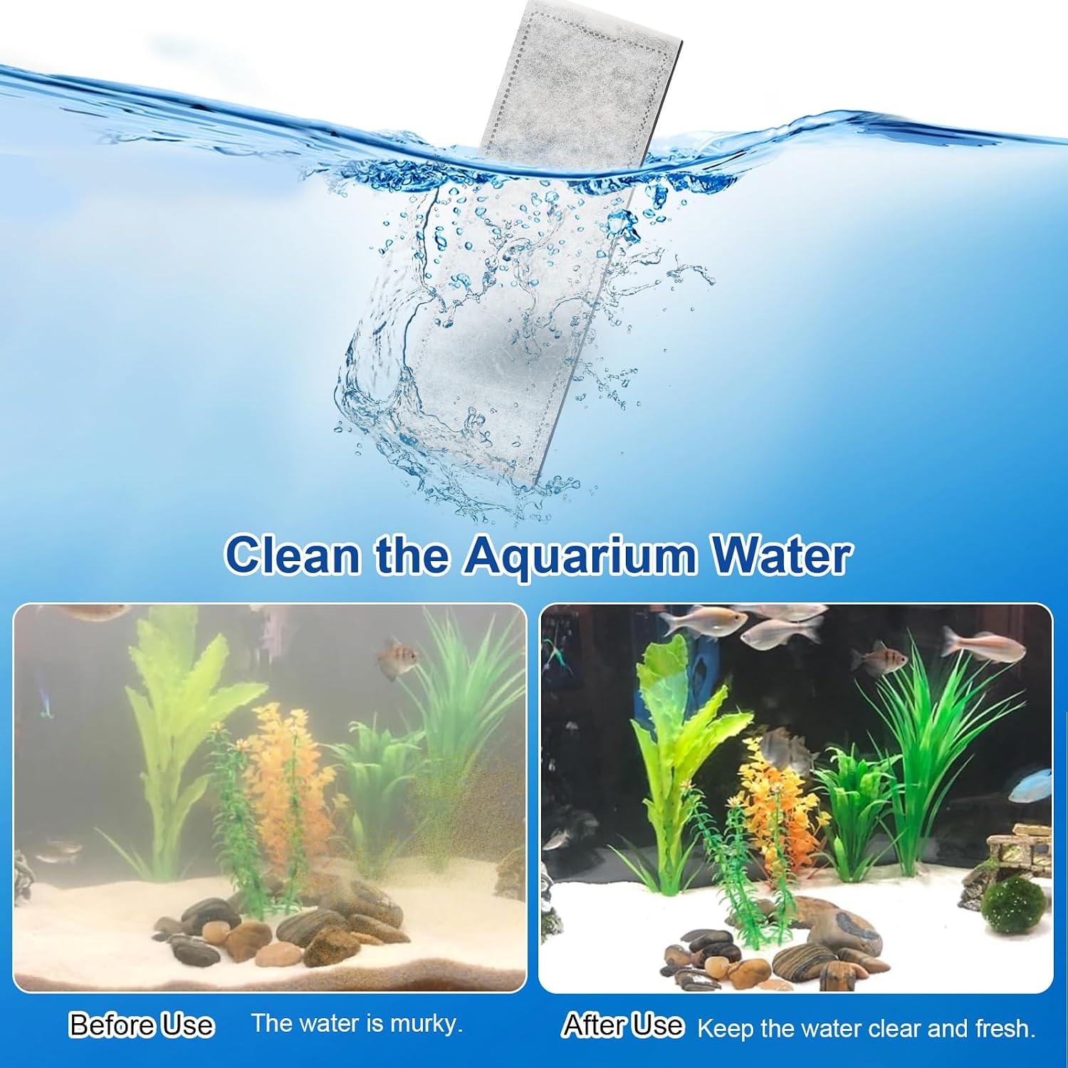 Filter D Cartridges Replacement for Imagitarium Aquarium Fish Tank Filter, Aquarium Coconut Carbon Cartridge Filter Compatible with Imagitarium Aquariums Type D Filter Cartridges 4 Pack