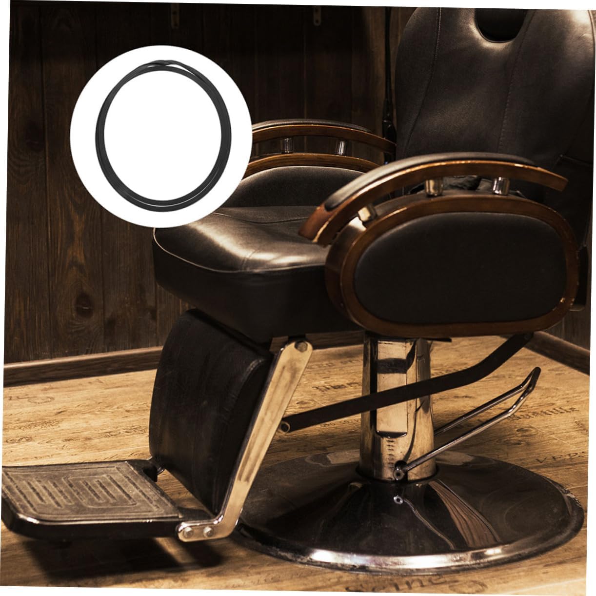 KOMBIUDA Hairdressing Chair Accessories 2pcs Rubber Ring Gasket for Salon Chair Non-Slip Base Ring for Hair Salon