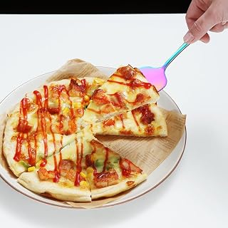 Rainbow Wedding Cake Server - Stainless Steel Cutting Tool for Parties, Activities, Family - Dishwasher Safe