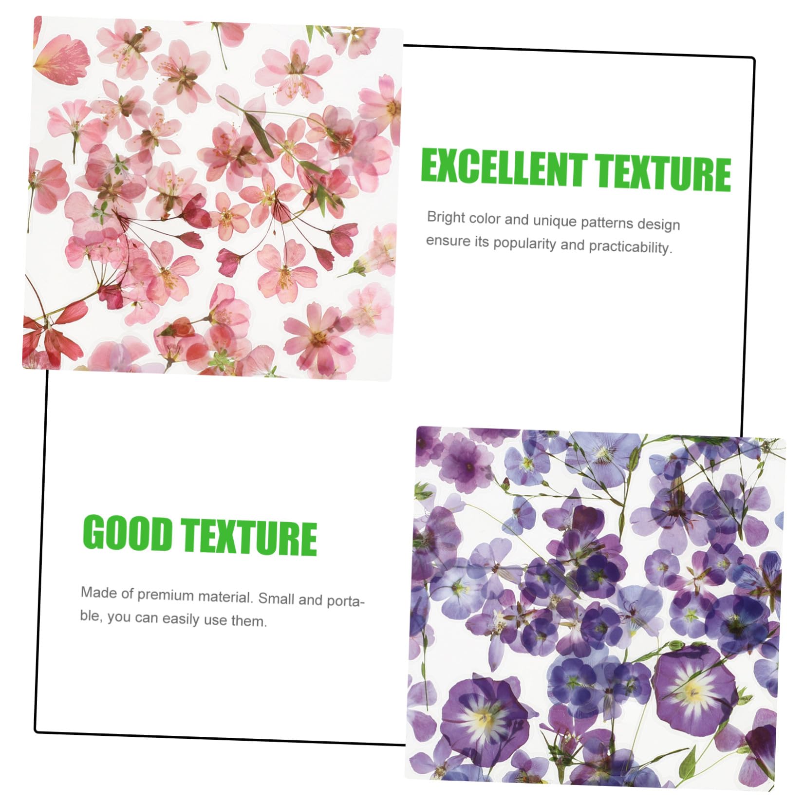 jojofuny 20 Juegos Pegatinas de Flores de Calcomanías Decorativas para Álbumes y Diarios para Manualidades Diy Estilo Retro para Scrapbooking y Decoración Personalizada