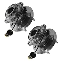 Vista 239 de TRQ Juego de 2 rodamientos de rueda trasera y conjunto de cubo con sensor ABS compatible con Ford Transit Connect 2014-2018