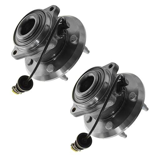 Vista 239 de TRQ Juego de 2 rodamientos de rueda trasera y conjunto de cubo con sensor ABS compatible con Ford Transit Connect 2014-2018