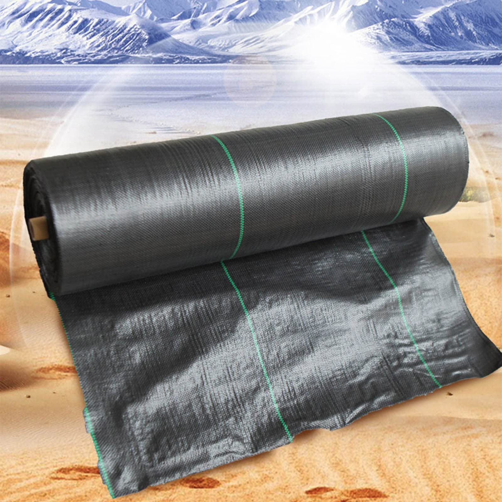 Tessuto Anti-Erbacce EnjoyThink 1x10 M – Nero, Resistente E Traspirante, Stabilizzato UV