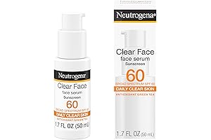 Neutrogena Clear Face Serum Sunscreen with Green Tea: Sun Protection, Non-Irritating