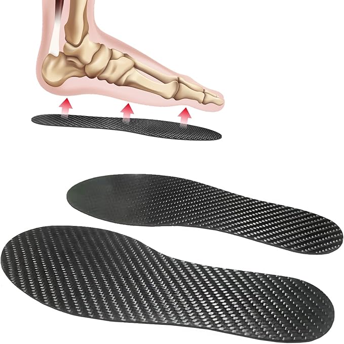 Carbon Fiber Insoles, 1 Pair Carbon Fiber Shoe Insert for