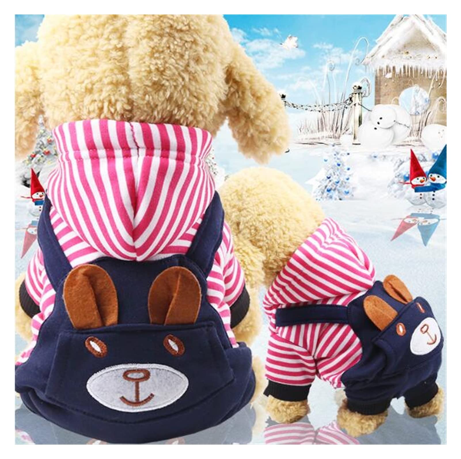 Manteau d'hiver chaud pour chien Chihuahua en coton doux d'automne