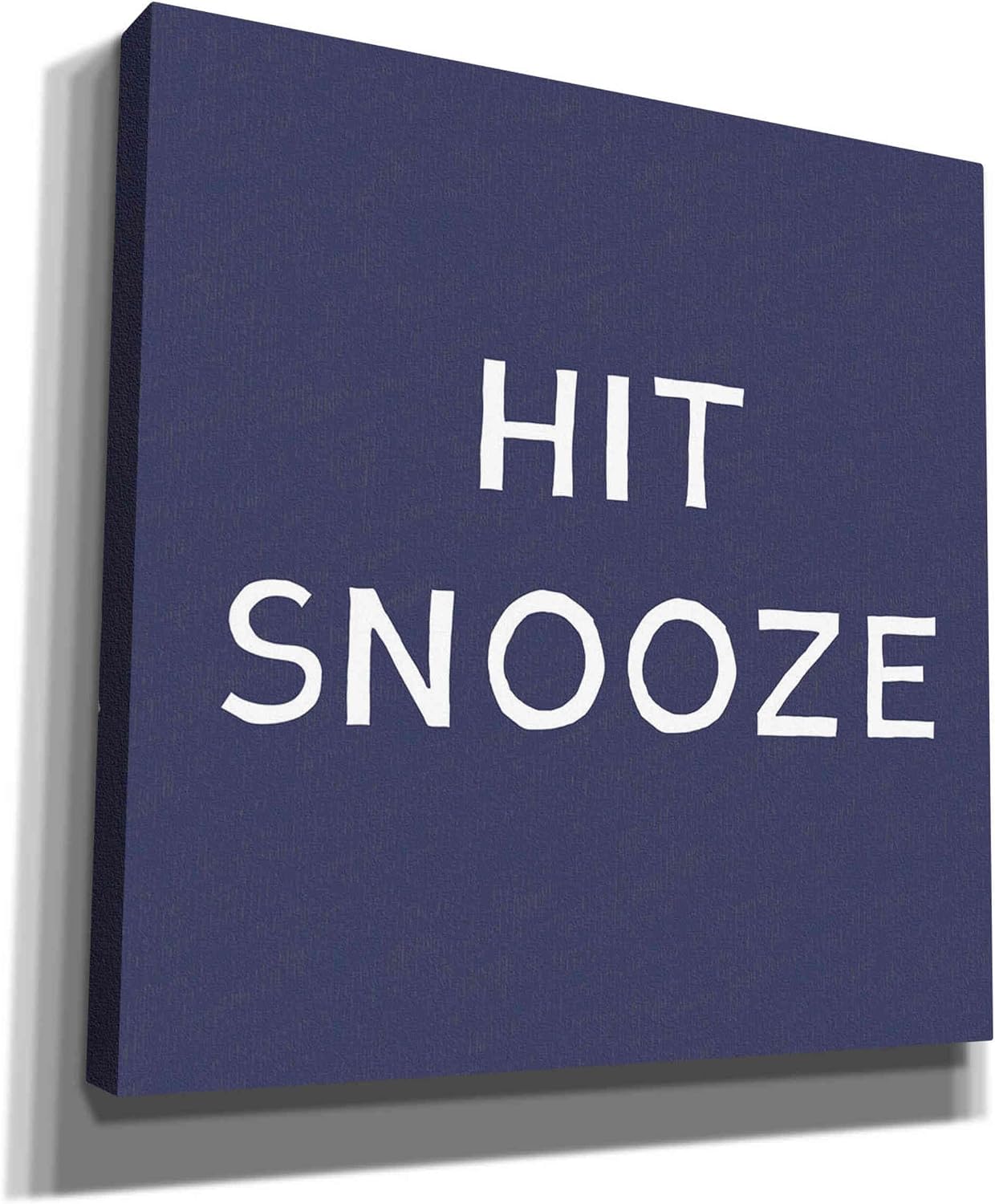 Epic Graffiti 'Hit Snooze' by Linda Woods, Canvas Wall Art, 12"x12"