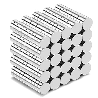 TRYMAG Small 6x2mm Neodymium Magnets, 260 Pcs Tiny Rare Earth Magnets for Whiteboard, Small Round Disc for Fridge, Crafts, Science, Office, DIY, Kitchen