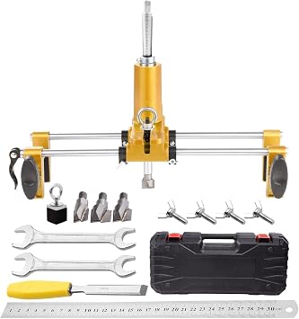 Mortise Lock Jig, Door Lock Hole Opener Kit, Updated Lock Mortiser For Wooden Doors, Mortising Machine Mortise Jig With 3 Drill Bits, Suitable For Angle Grinders And Electric Hand Drills