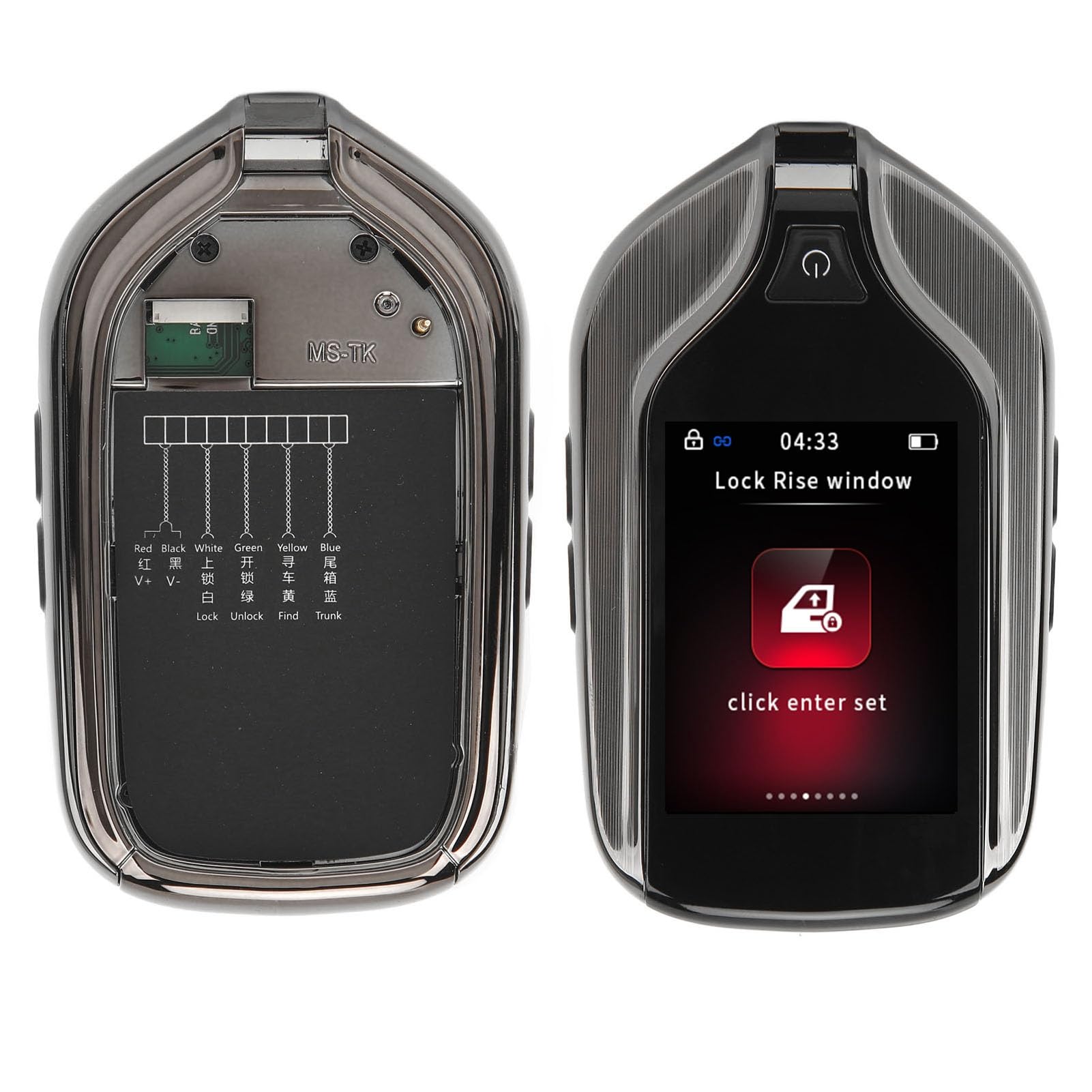 Touch Screen LCD Remoto con Chiave per Auto Intelligente da 2,0