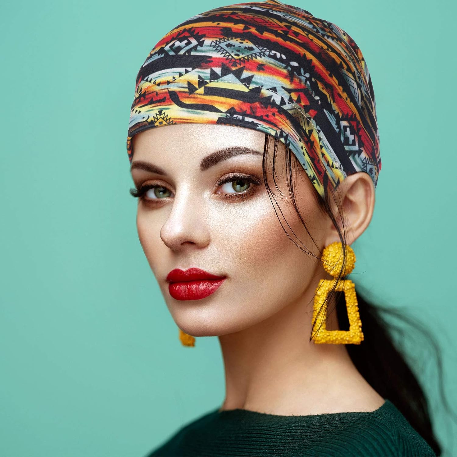 Geyoga 4 Pcs Satin Lined Sleep Cap for Women Adjustable Silk Hair Sleeping Bonnet Satin Lined Head Wrap Scrub Cap - Image 5