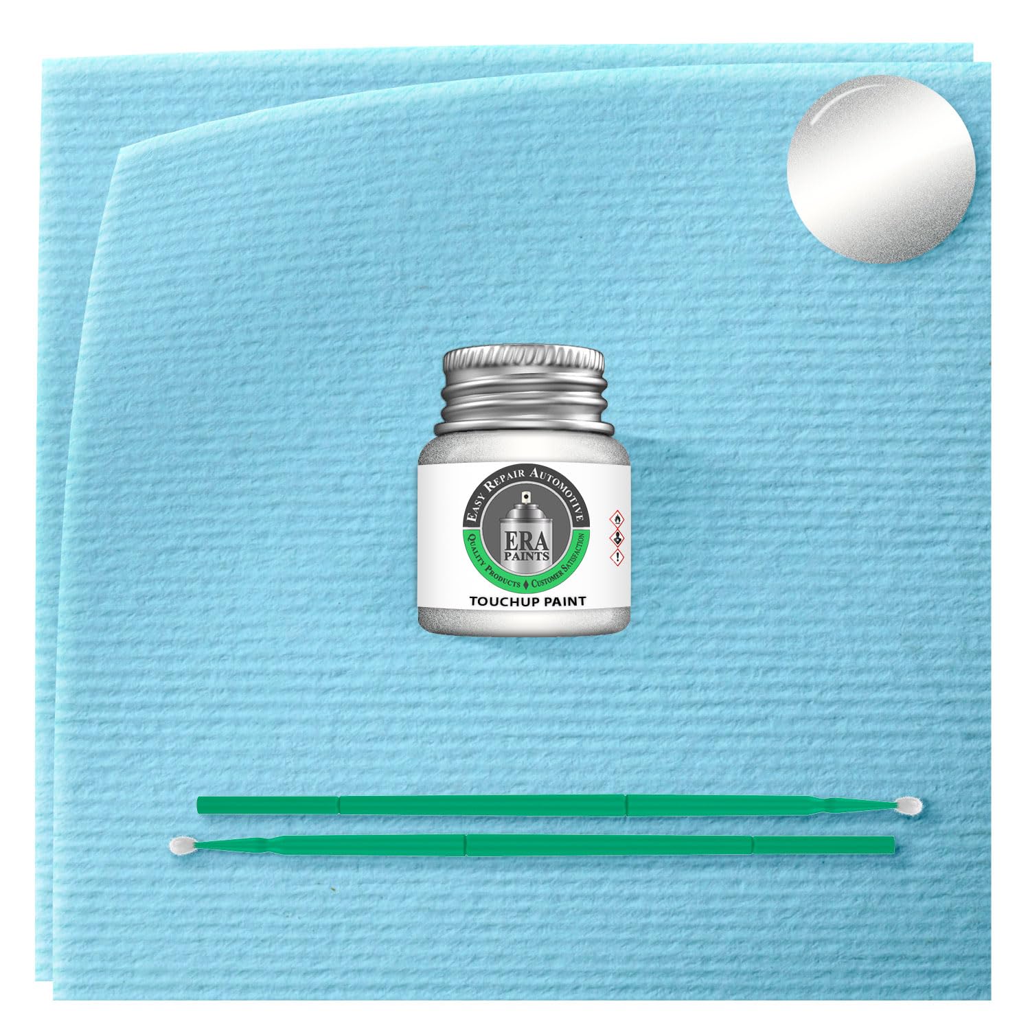 ERA Paints Z2S - Silky Silver Metallic for SUZUKI Exact Match Automotive Touch Up Paint Jar - Basic Kit