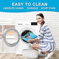 Vista 4 de XIYUNTE Tapete de Baño para Bebé para Tina Antideslizante Tapete de Baño para Niños - 40''x16'' Extra Largo Tapete de Bañera de Dibujos Animados