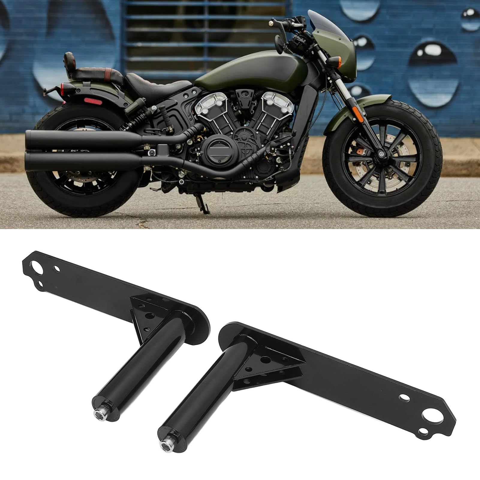 Motocykl Autostrada Osłona Silnika Pasek Awaryjny Ochrona Przed Upadkiem Autostrada Mocowania Kołków Zamiennik dla Indian Scout i Scout Bobber 2014 do 2023
