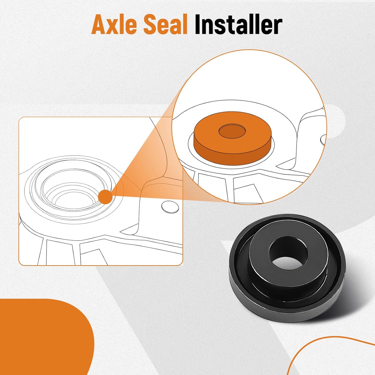 maXpeedingrods Dual Clutch Transmission Oil Seal Removal and Installer Tool Kit, for Ford Fiesta Focus B-Max EcoSport DPS6 6DCT250 6 Speed Dual Clutch Transmission