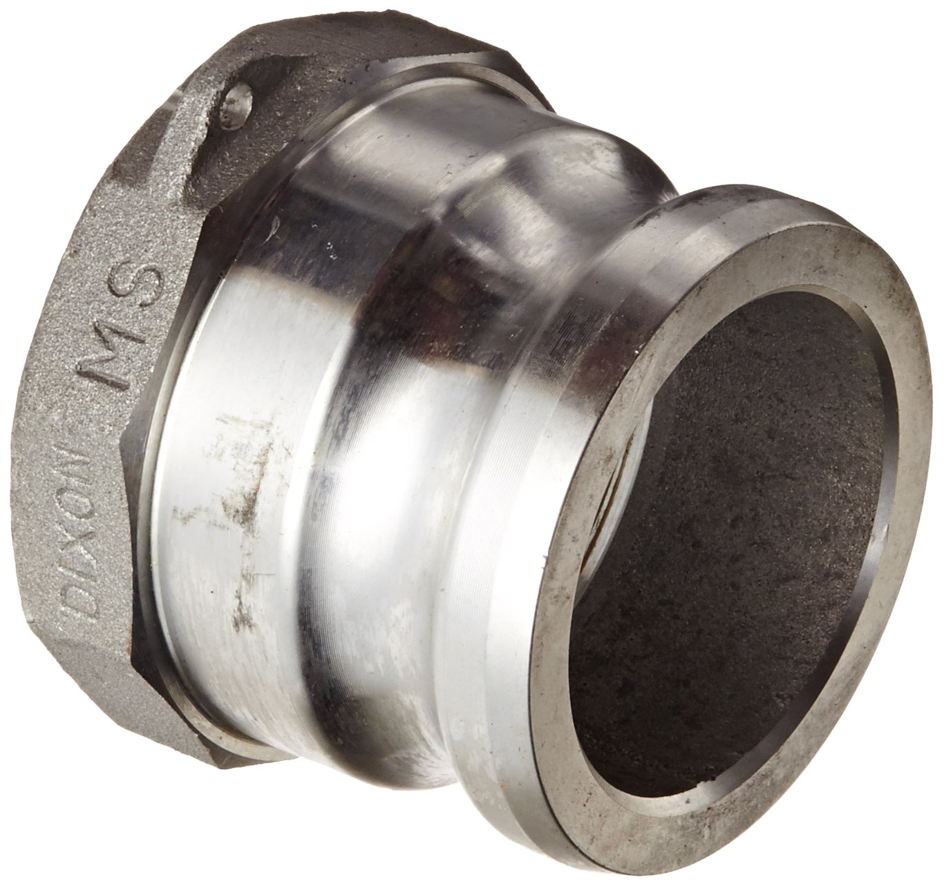 Dixon 800-A-AL Aluminum 356T6 Boss-Lock Type A Cam and Groove Hose Fitting, 8" Plug x 8" NPT Female