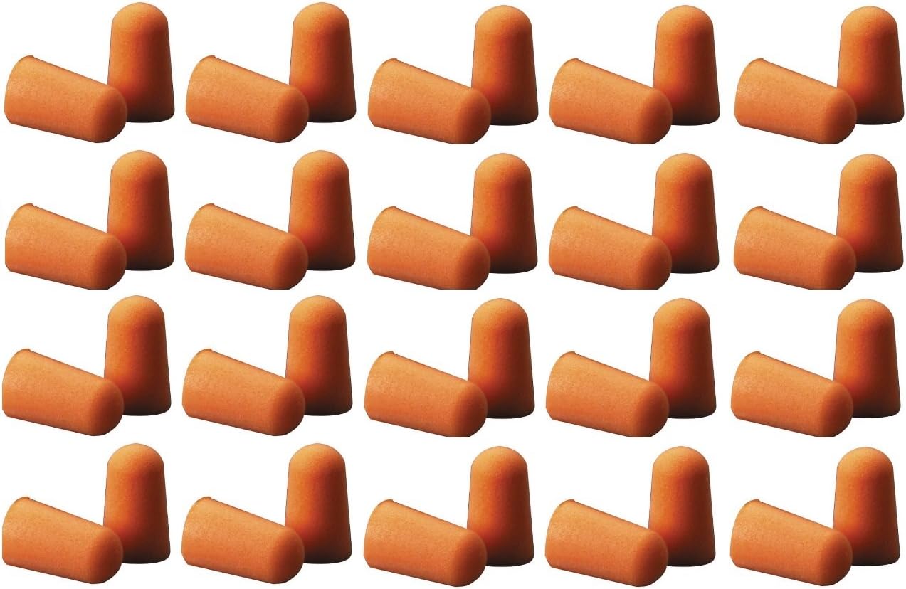 3M 1100 Ear Plug Corded, Extra Soft, Reusable Earbuds Noise Cancellation, Soundproof Earplug Use For Underwater, Meditation, Study, Flight Travel, Sleeping, Sound Block Up To 29 Decibel (Pack of 20)