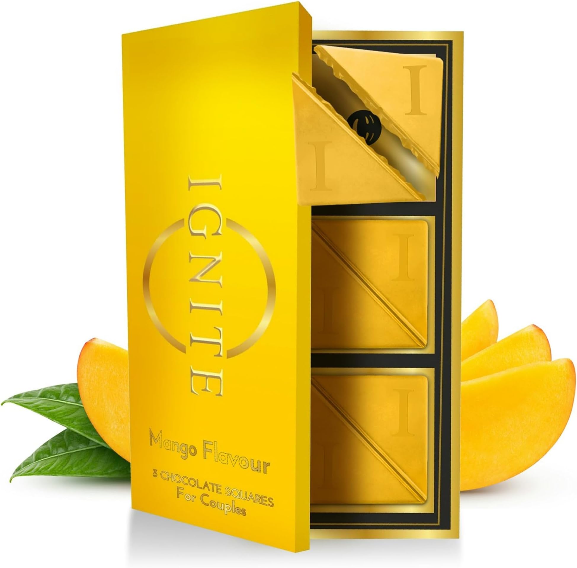 Ignite Chocolate Bars- Alphonso Mango Flavor Chocolate Squares Crafted With Fine Ingredients For A Unique Flavor Experience Ideal For Sharing,181 Grams