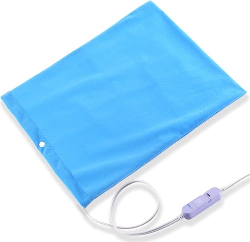 Miniatura 1 de Boncare Almohadilla térmica pequeña de vinilo sin apagado automático para aliviar el dolor de espalda y calambres, ajustes de temperatura alta y