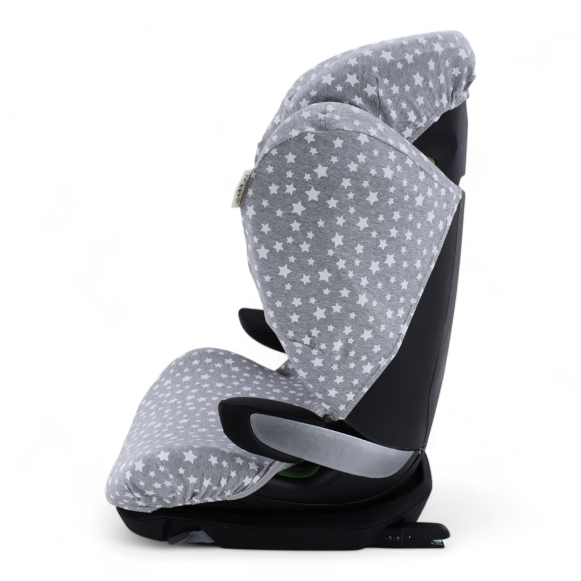 JYOKO Fodera in cotone biologico per seggiolino auto compatibile con Avionaut MAX Space - Traspirante, morbido e lavabile - Protezione e comfort per bambino (stampa White Star)