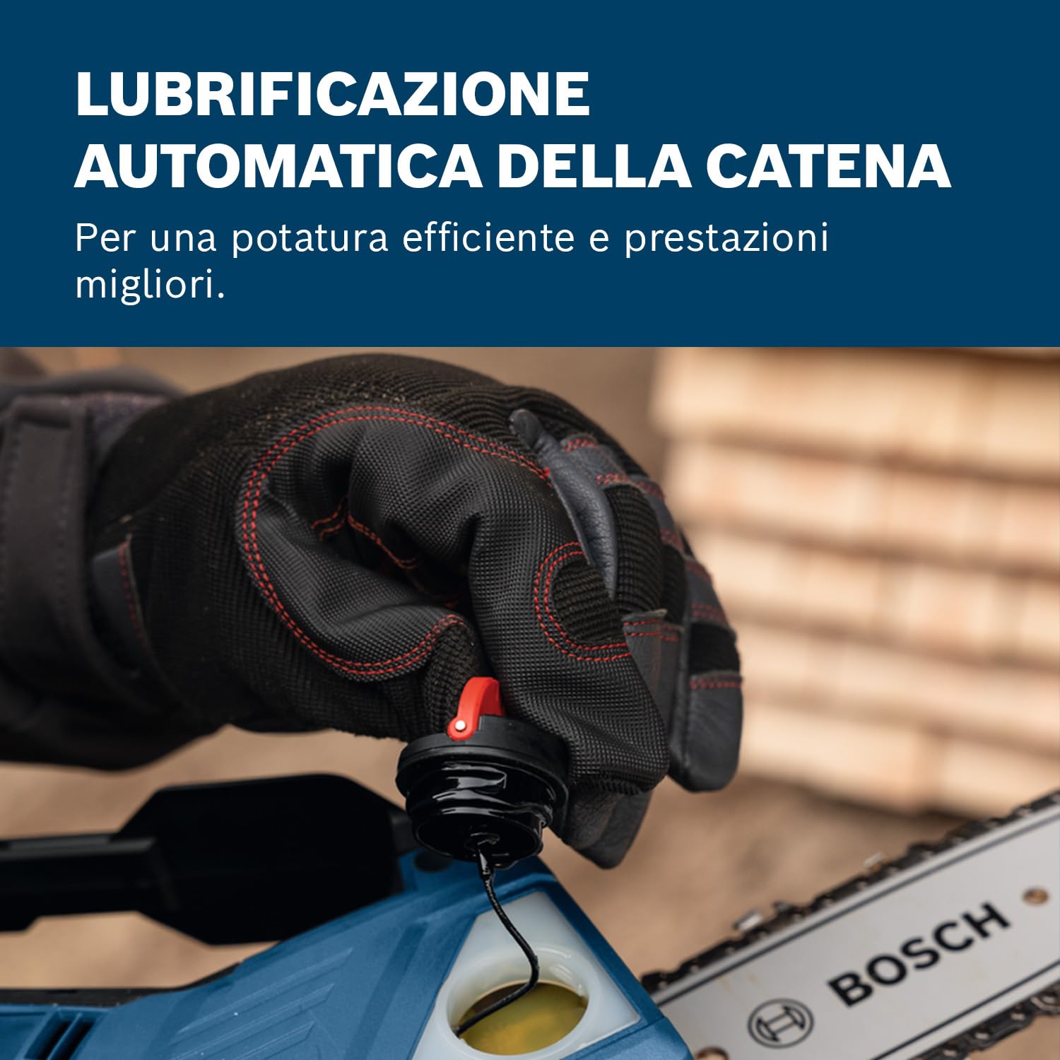Bosch Professional 18V System Potatore GKE 18V-20 (fino a 350 tagli per carica della batteria, tagli fino a 18 cm, motore brushless, incl. guaina protettiva da 20 cm, senza batteria)