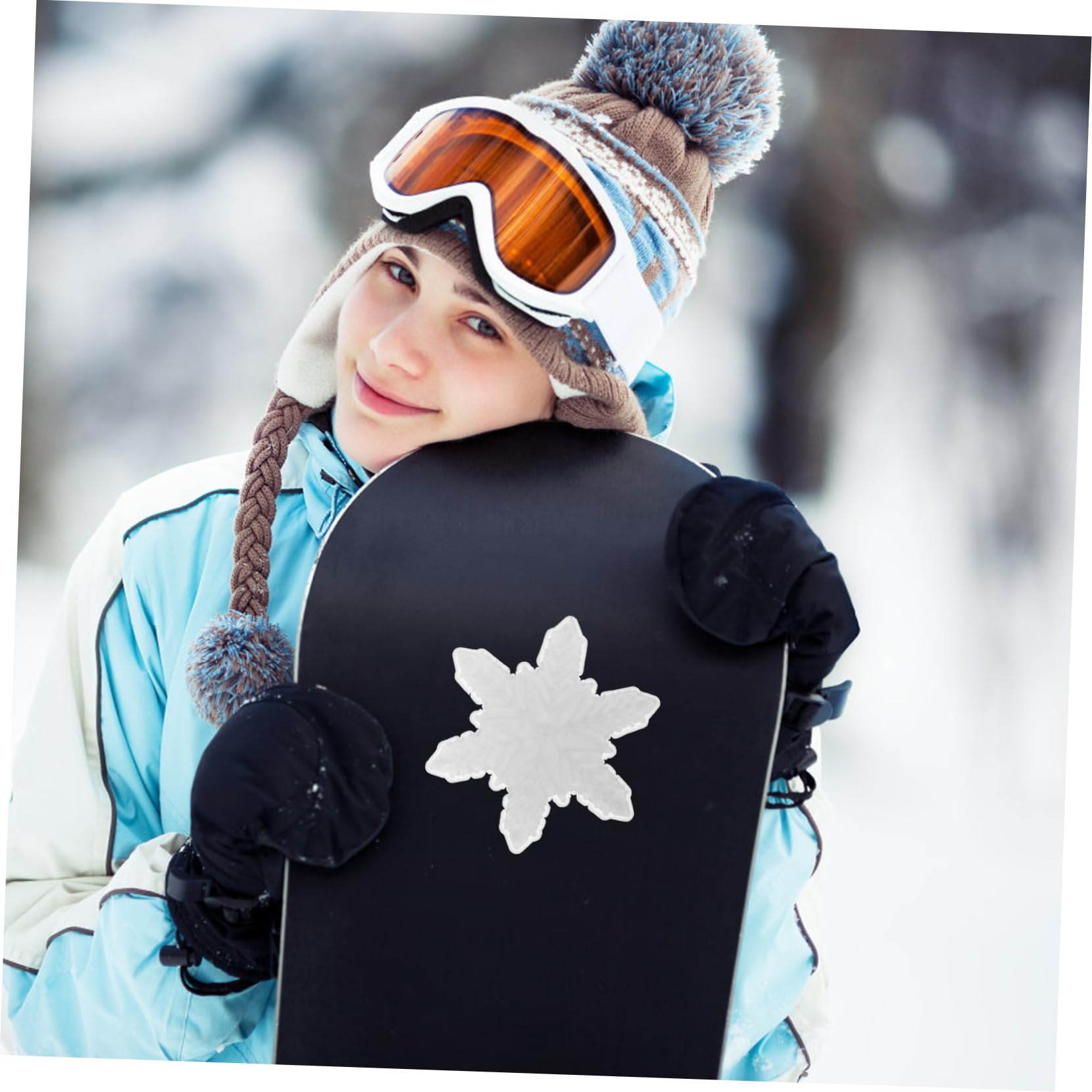YARNOW Skid Pad per Snowboard Nastro a Presa ASSE Pad Antiscivolo per Snowboard trazione con Adesivi Snowboard Accessori per Snowboard Adesivi di Fissaggio Decalcomania da Sci PVC
