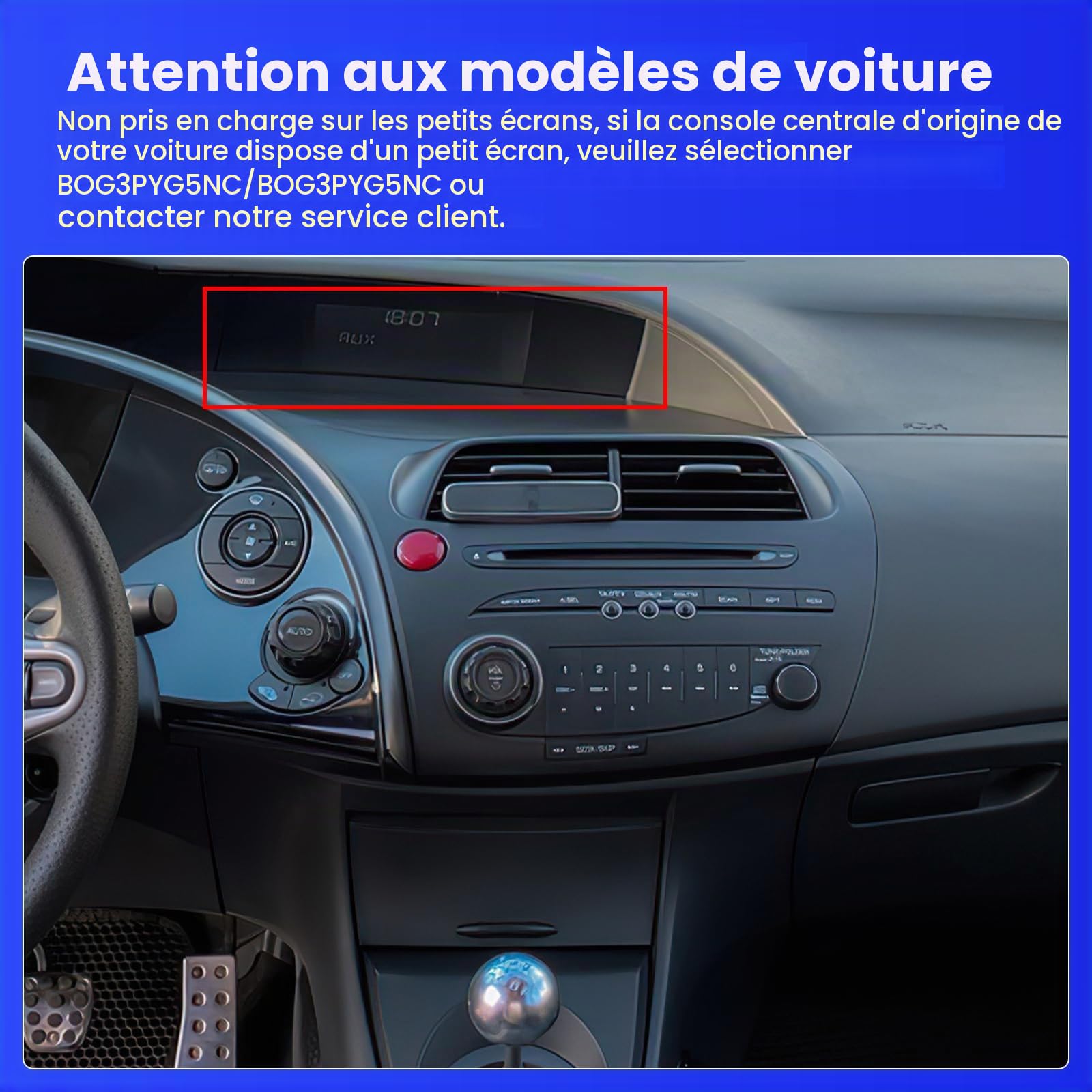 Inefala 2G+64G 9'' Android 15 Radio pour Honda Civic VIII 2006-2011
