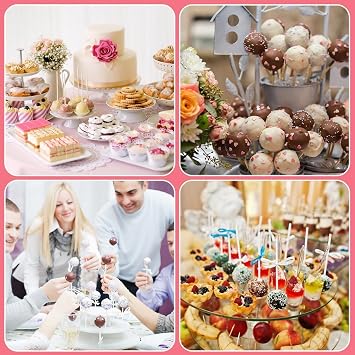 Colorful Lollipop Sticks,100 Pcs/Set Colorful Lollipop Sticks Paper Treat Sticks Paper Candy Sticks for Cake Toppers Cake Candy Chocolate Cookie(Blue)