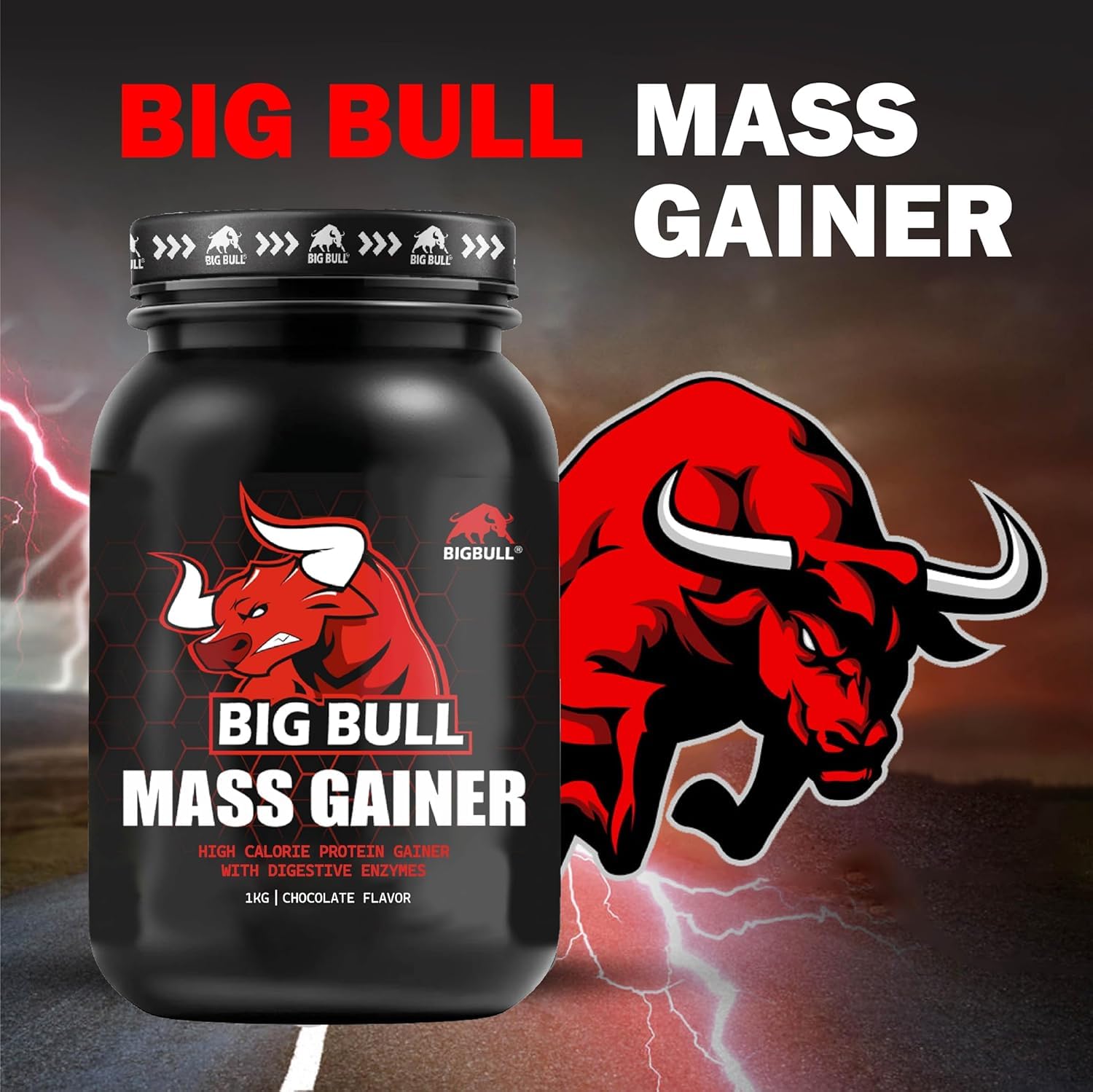 Buy Now Big Bull Mass Gainer For Weight Gain | With Digestive 2 Buy Now Big Bull Mass Gainer For Weight Gain | With Digestive