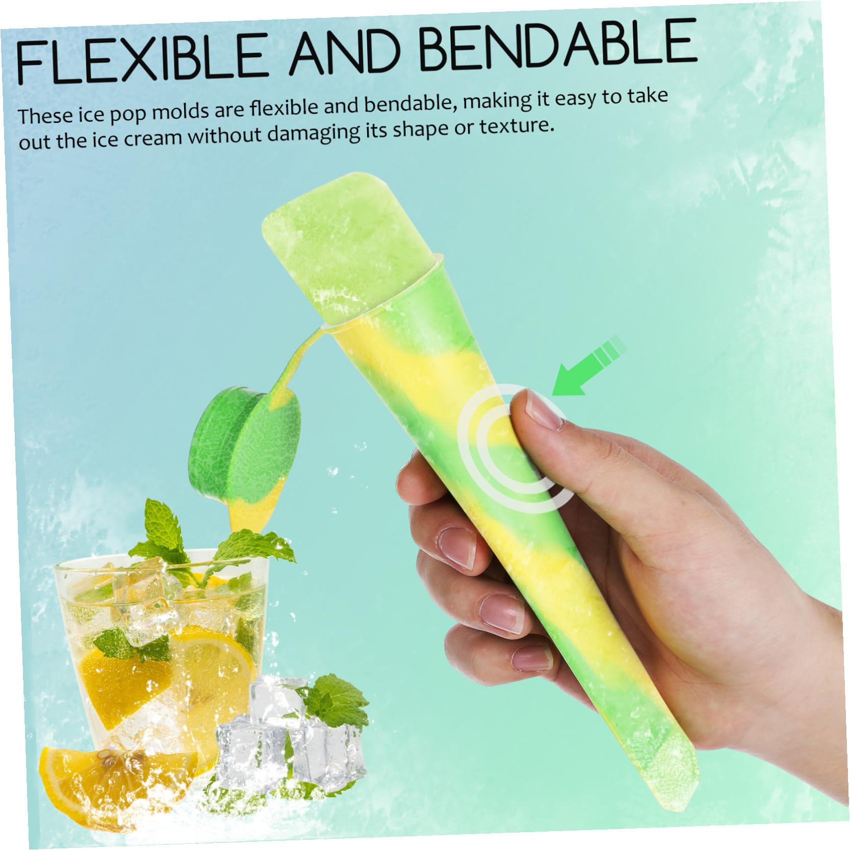 Moule à Glace Modèle Monobloc en Silicone 12 Pièces
