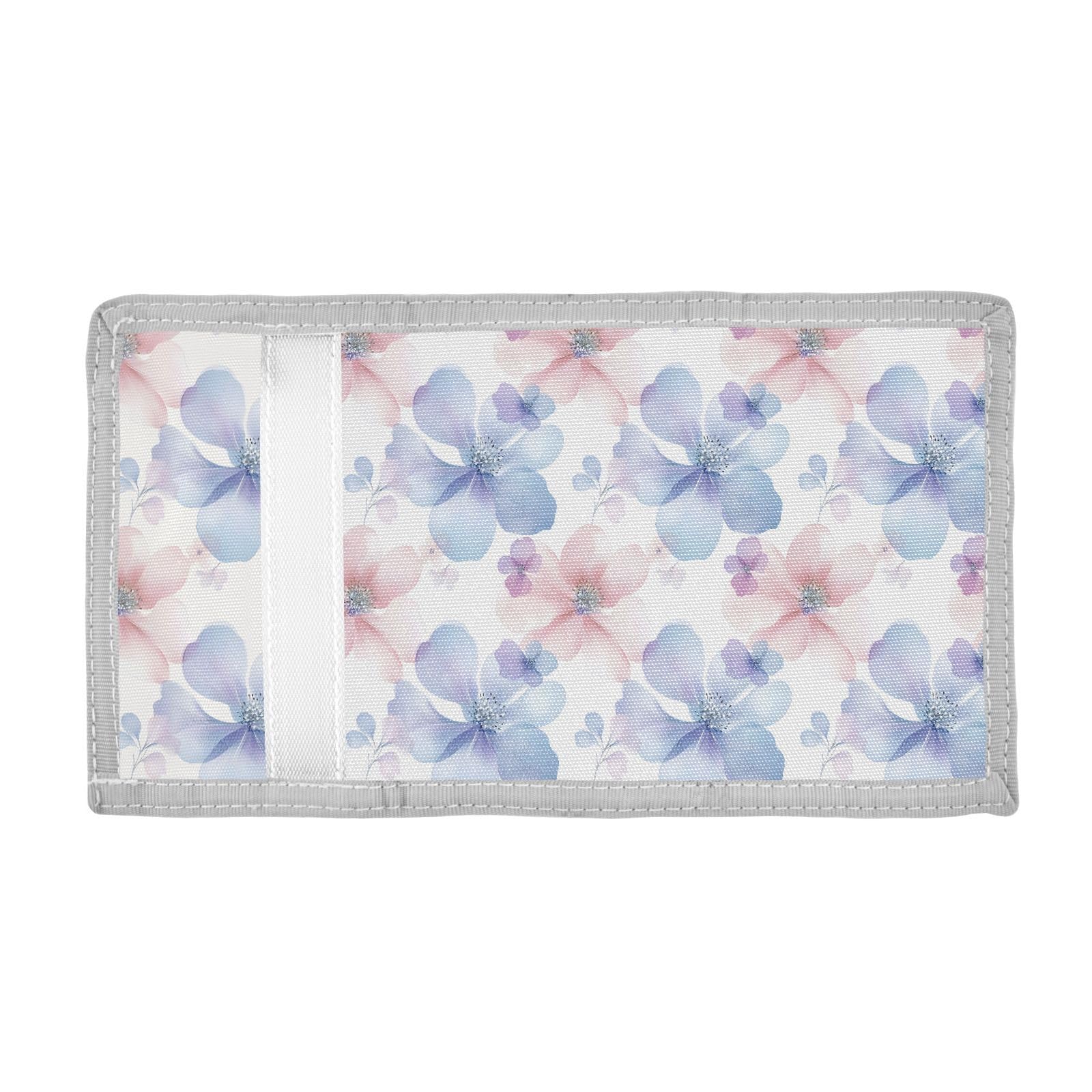 FOLIOSA Pale Flower Kids Wallet for Boys Girls Youth, Compact Fabric 4.9×2.9 in