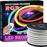 Vista 31 de Tira de luces LED de neón (110 – 120 V, 60 ledes/m, resistente al agua, 5050 SMD, con control remoto)