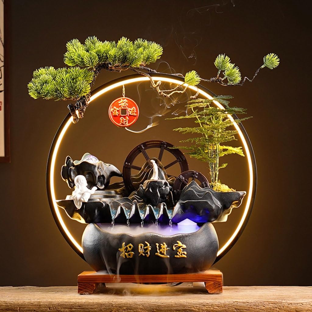 Indoor Fountain Indoor Desktop Fountain Office Circulating Water Ornaments Store Opening Desktop Decoration Ornaments Tabletop Fountain