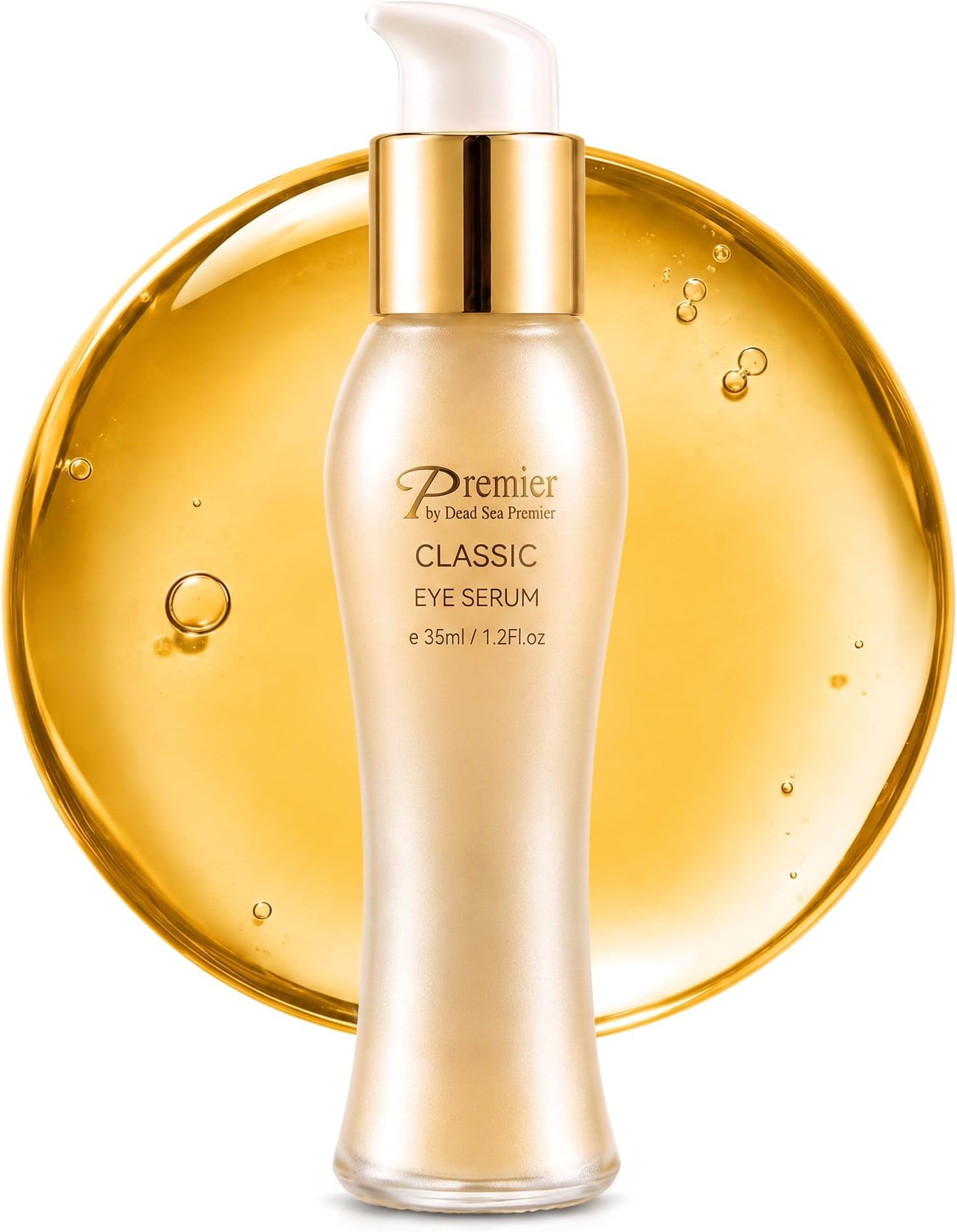 Premier Dead Sea Eye Serum | Dark Circles, Puffiness & Fine Lines | 35ml | Hypoallergenic, Age Defying helps minimize wrinkles, Dark circles, Sagging skin, Reduce bags, with vitamins A & E