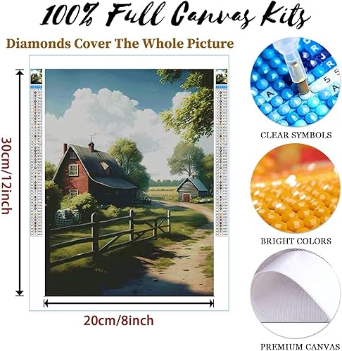 Miniatura 2 de Kits de pintura de diamantes 5D, secreto del arte de diamantes con flores de lavanda, fácil de usar para adultos y niños, para decoración de