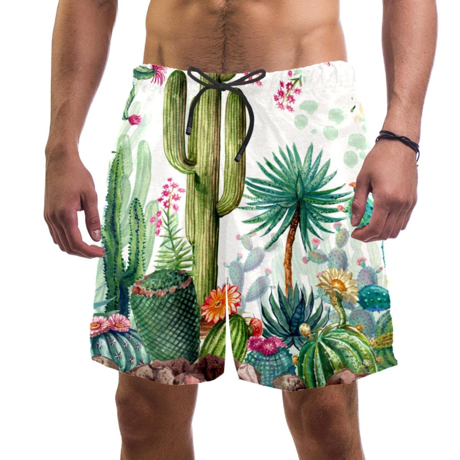 Maillots de bain pour hommes en vacances short de plage cactus - 6