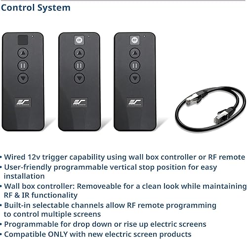 Miniatura 7 de Pantalla de proyector Elite Screens Spectrum, 150 pulgadas Diag 169, pantalla de proyección motorizada para cine en casa 4K8K Ultra HD Ready,