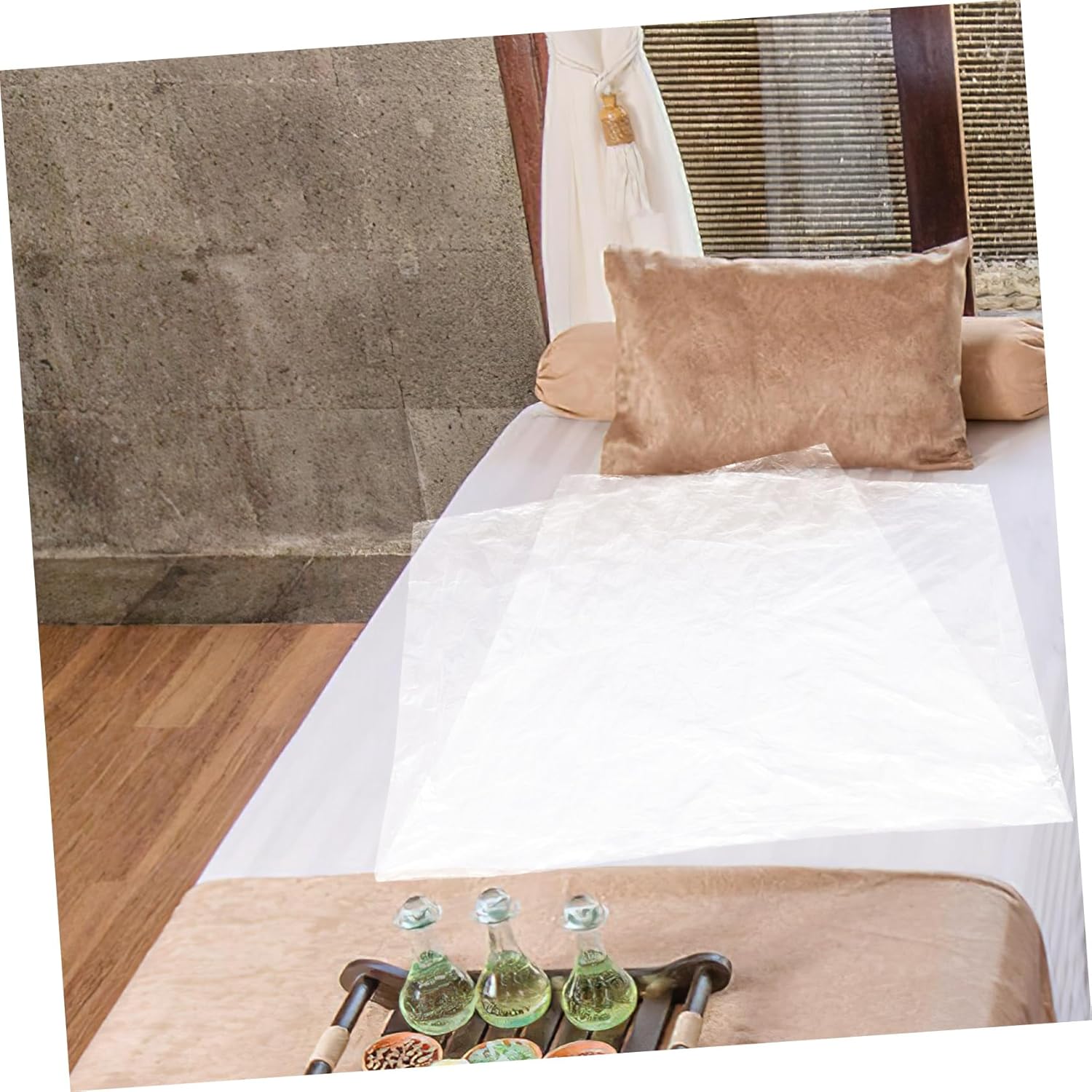 50pcs Disposable Sauna Blanket Liner Thick Top Opening Sauna Bag for Supplies Easy Access Liner Film