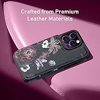 Vista 293 de LETO para iPhone 15 Pro Funda tipo cartera - Tapa tipo folio con patada - Diseños de moda - Tarjetero - Funda protectora para mujeres y niñas - 6.1