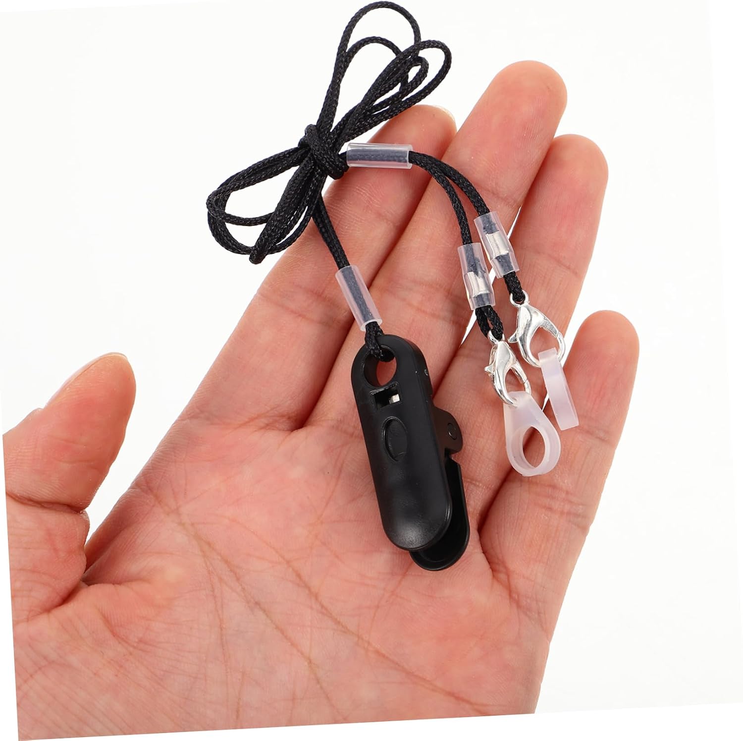 COLLBATH Safety Lanyard for Hearing Aids Retention Tail for Ear Back Secure Clip for Hearing Amplifier