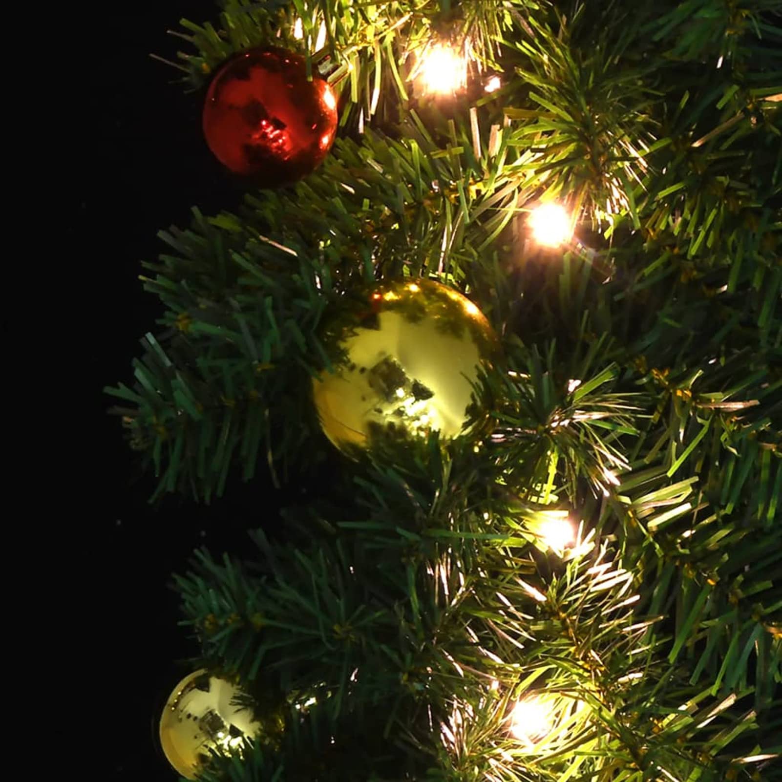 Weihnachtsgirlande Geschmückt mit Kugeln und 20 m, Tannengirlande, Chrismas Decor, Weihnachtsdeko, Deko Tanne Girlande, Girlande Weihnachten Outdoor - 246408