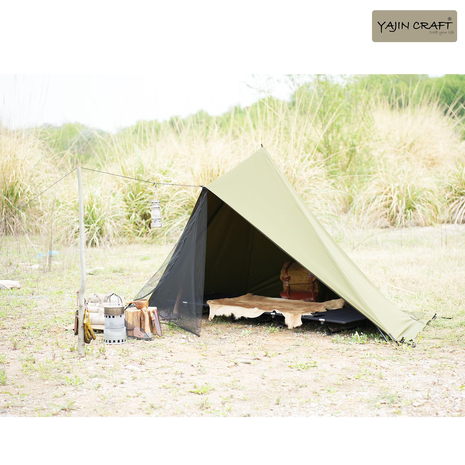 ヤジンクラフト　ワンポールティピー　蚊帳付き ヤジンクラフト ワンポールティピー 蚊帳付き ヤジンクラフト ワン
