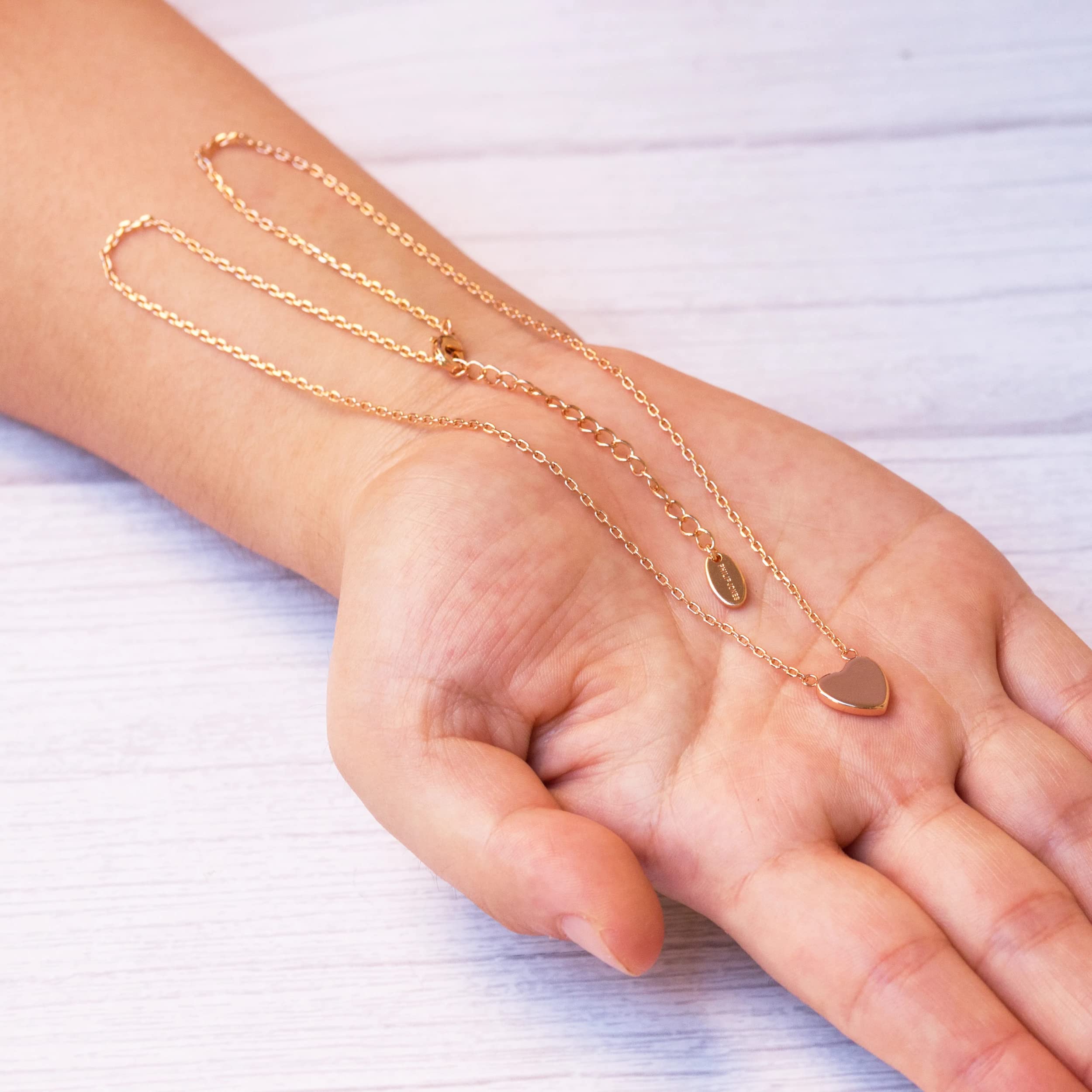 Philip Jones Rose Gold Plated Heart Necklace Desertcart Seychelles