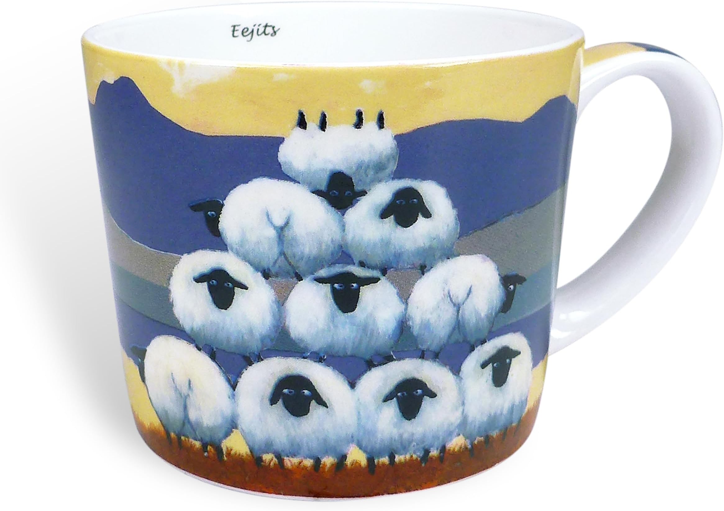 "Eejits" Mug in Gift Box by Thomas Joseph - Sheep Coffee Cup