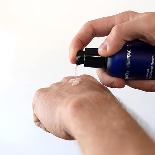 Miniatura 7 de HommeFace Paquete de rutina diaria antienvejecimiento de 5 pasos para el cuidado de la piel para hombres con lavado facial, tónico, suero, crema