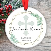 Vista 22 de Adornos de bautismo personalizados, recuerdo de bautizo, regalos de bautismo de padrinos, regalos de ahijado para bautismo, regalos de bautismo