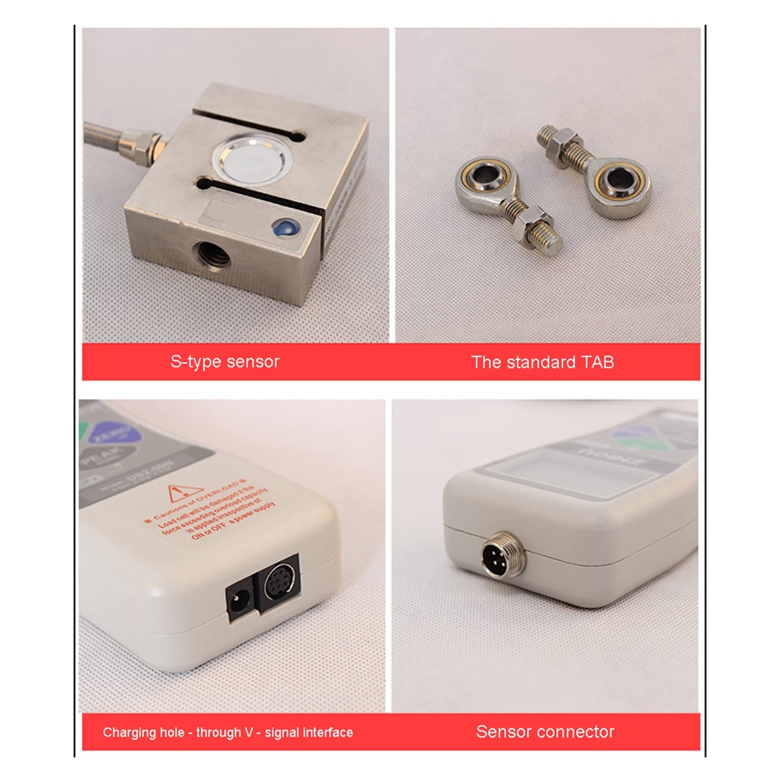 Dynamomètre numérique DS2-S 0-5000N affichage numérique haute précision dynamomètre externe push-pull dynamomètre externe compteur de force de poussée numérique de type S pour l'enseignement en labora
